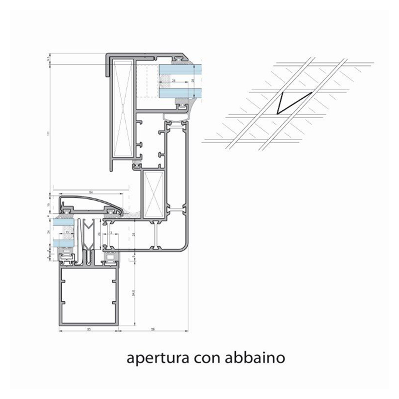 vetral roma immagine profilo sezione apertura con abbaino