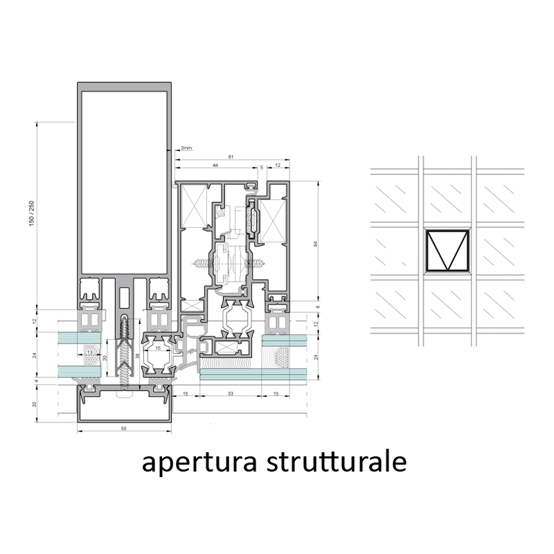 vetral roma immagine profilo sezione apertura strutturale