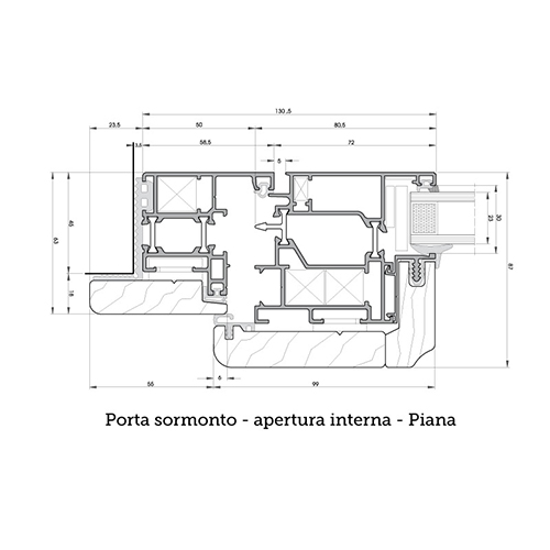 vetral roma immagine profilo sezione apertura interna piana sormonto