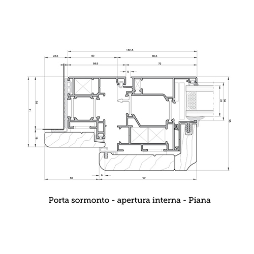 vetral roma immagine profilo sezione apertura interna piana sormonto